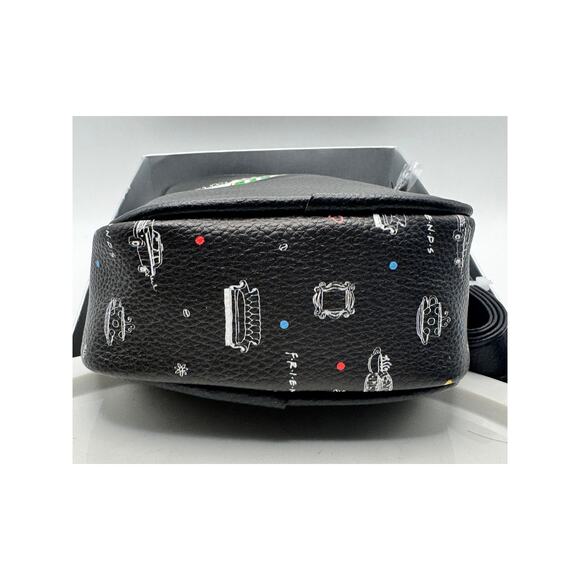 NIB Danielle Nicole FRIENDS TV SHOW CENTRAL PERK Black Crossbody Purse - Picture 3 of 5